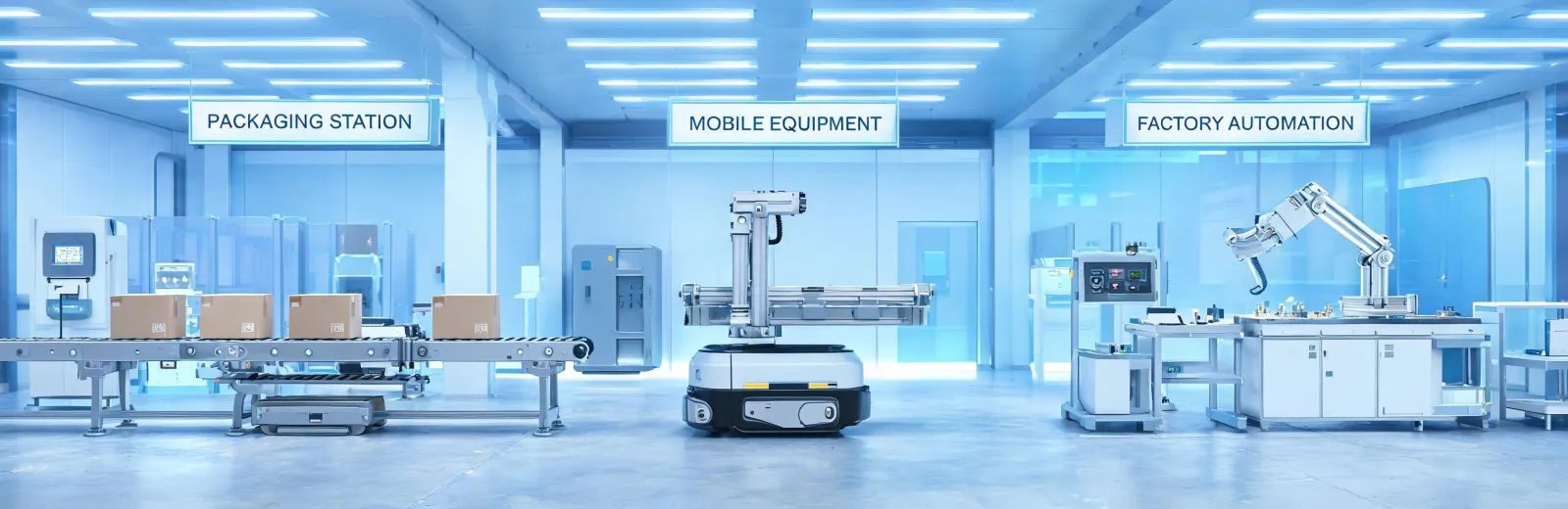 Electric actuators in automated equipment