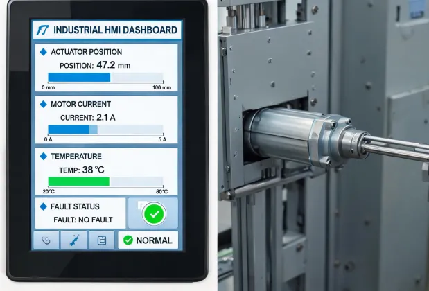 Connected actuator dashboard